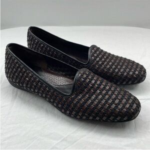 NEW! SESTO MEUCCI Woven Leather Comfy Loafers. 11.5M.